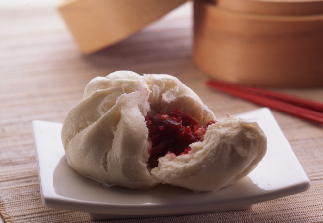 Chinese Steamed Buns with Char Siu Pork Filing Char Siu Bao